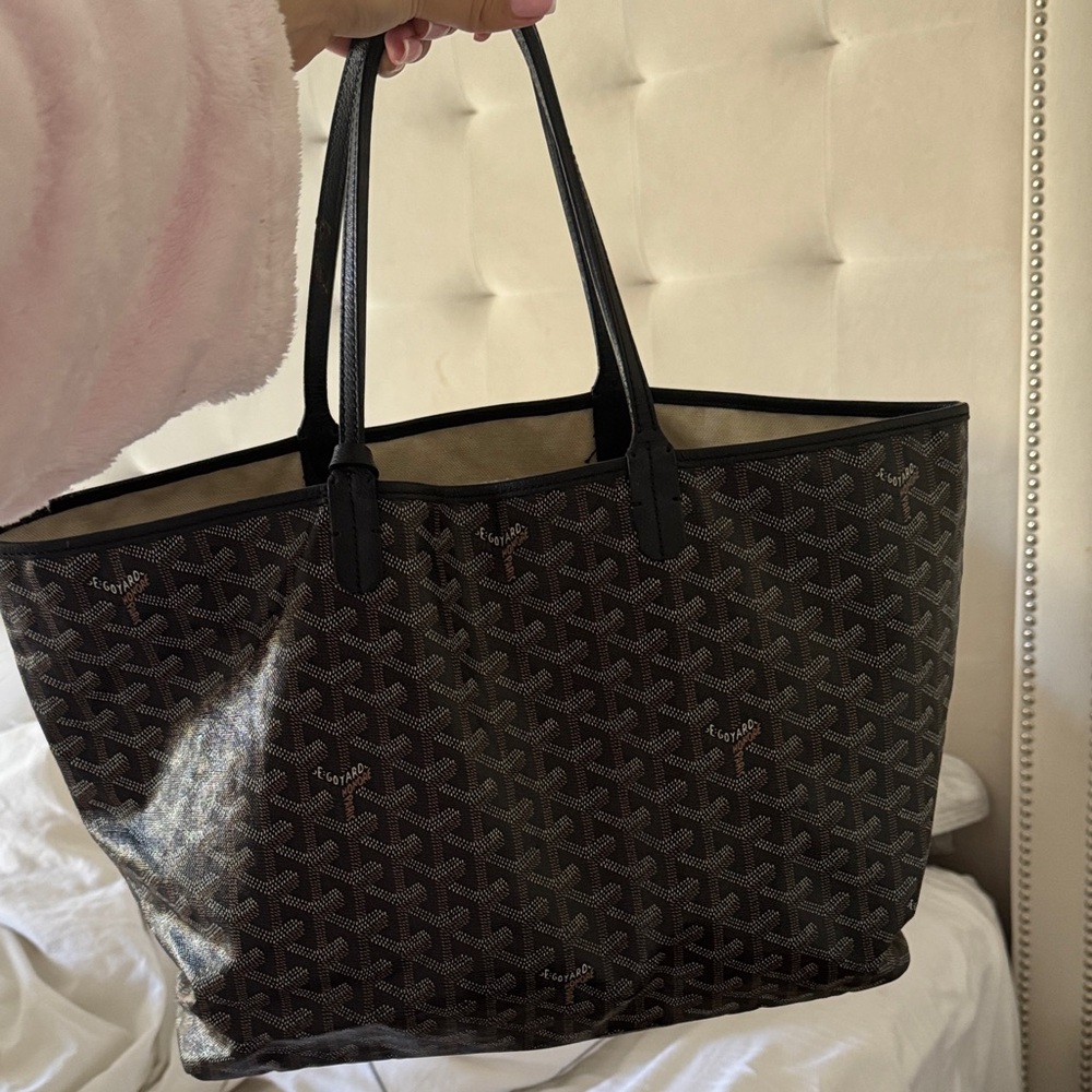 Goyard Black and Brown Patterned Tote